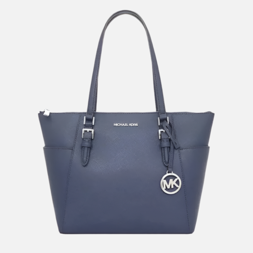 Michael Kors Charlotte Signature Large Leather Designer Bags Tote 
