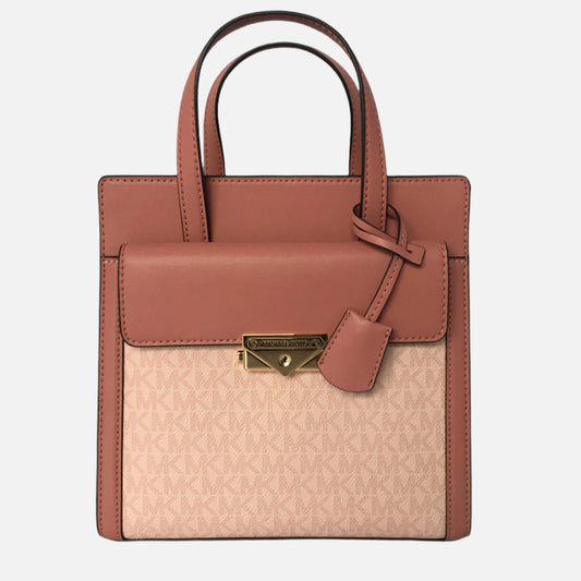 Michael Kors tote bag cece brown and cream small.