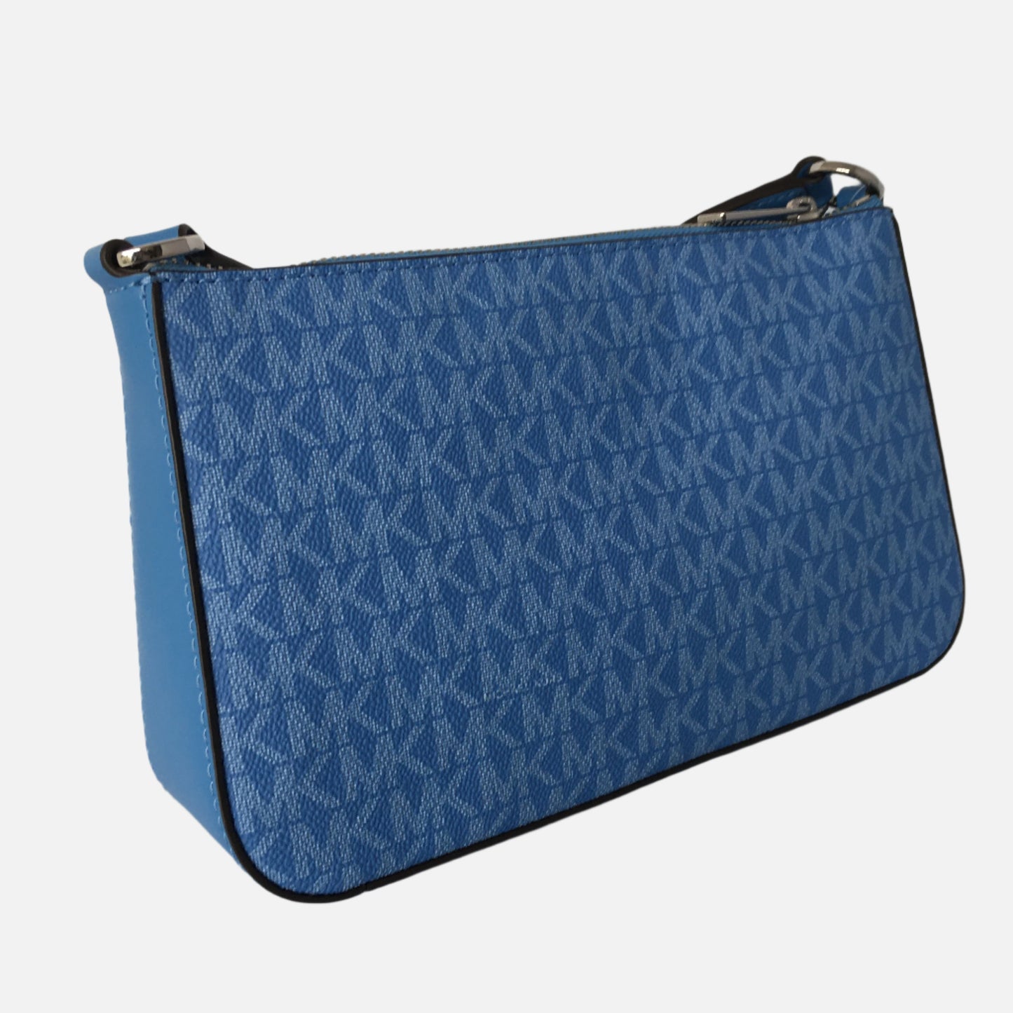 Rear View Michael Kors MK Handbag Jet Set Signature Crossbody Bag
